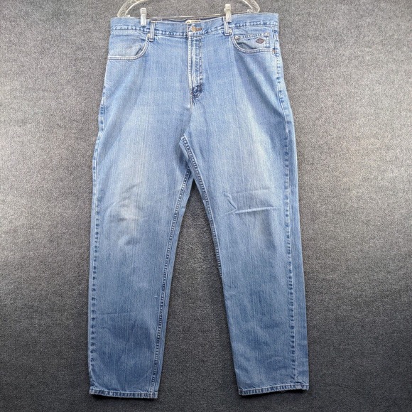 Harley-Davidson Genuine Motorclothes Men's Jeans Blue 40x33 Light Stone Wash - Picture 2 of 11